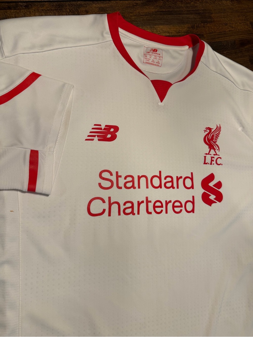 Liverpool 2015 2016 Away Football Shirt Soccer Jersey 2XL New Balance WSTM546
